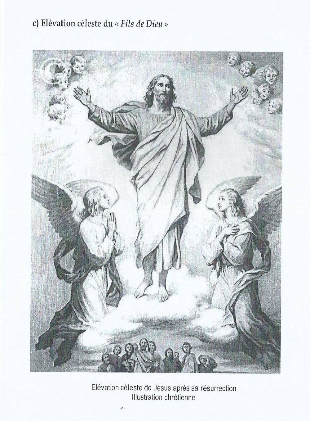 Elévation céleste de Jésus après sa résurrection : copie à gche, Original à drte