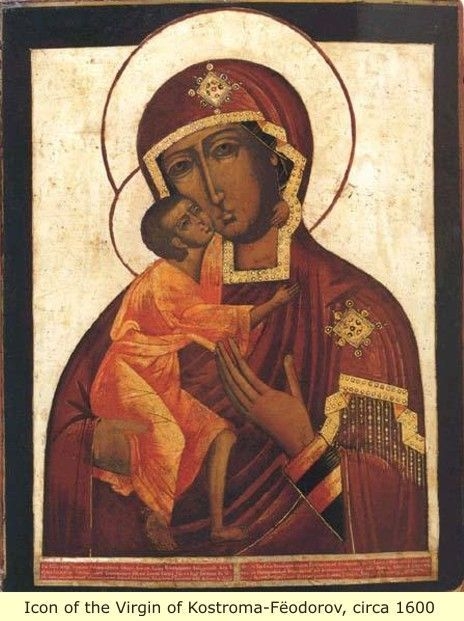 Icone de la vierge et de Jésus